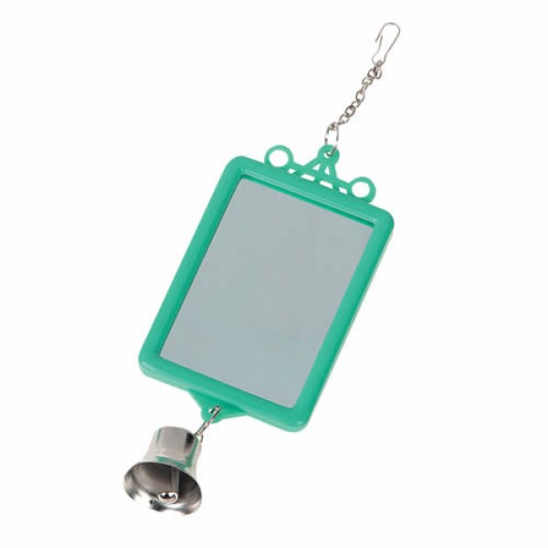 TOYS FOR PARAKEETS MIRROR STRAIGHT+BELL