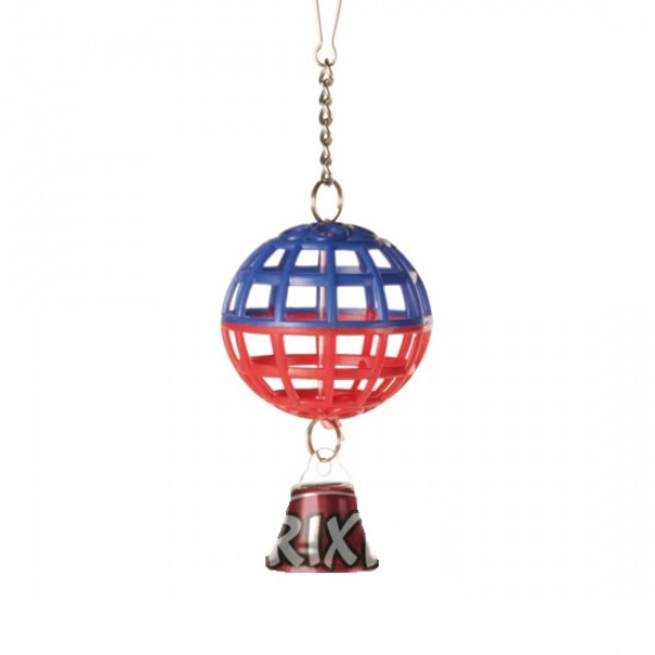 Pelota jaula con cadena y campana, 7 cm Pelota jaula con cadena y campana, 7 cm