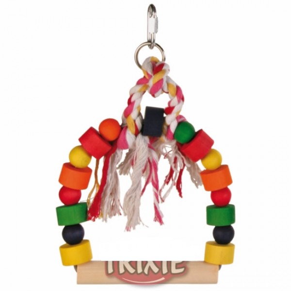Columpio arco coloreado tacos madera 13 X 19 cm Columpio arco coloreado tacos madera 13 X 19 cm