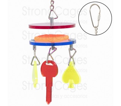 Juguete acrílico para loros POKER
