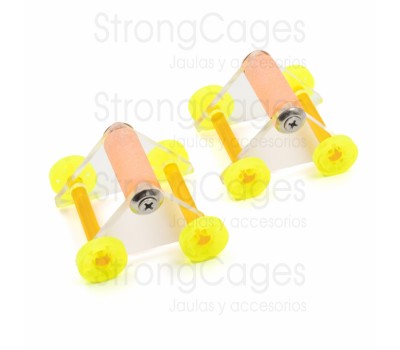 Juguete para psitacidas Patines