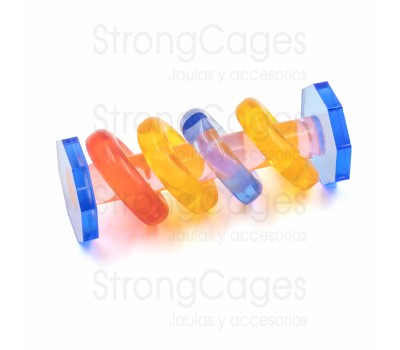 Juguete pesas con aros metacrilato