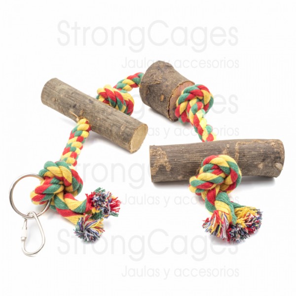 Juguete nature tronquitos con nudo Juguete nature tronquitos con nudo