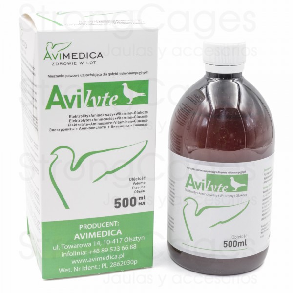 AviMedica Avilyte 500 ml, (Electrolitos, Aminoácidos y Vitaminas) AviMedica Avilyte 500 ml, (Electrolitos, Aminoácidos y Vitaminas)