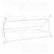 Soporte para rollo de papel 40 cm Cage Accessories Soporte para rollo de papel 40 cm Cage Accessories