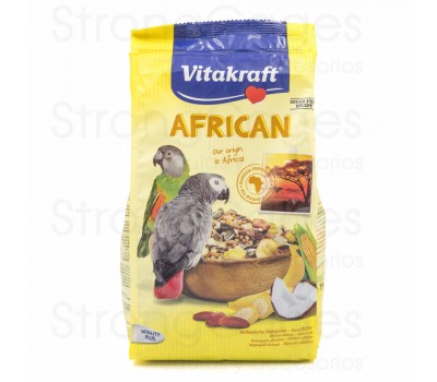 vitakraft african loros grises