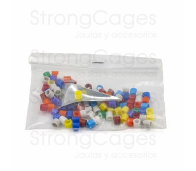 Anillas de plastico 3 mm (100 unds)