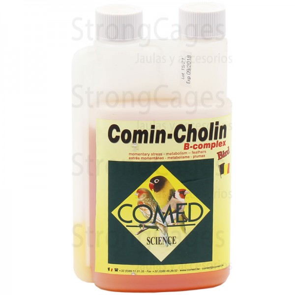comin - cholin B complex bird Stress - metabolismo - cuidado del plumaje comin - cholin B complex bird Stress - metabolismo - cuidado del plumaje