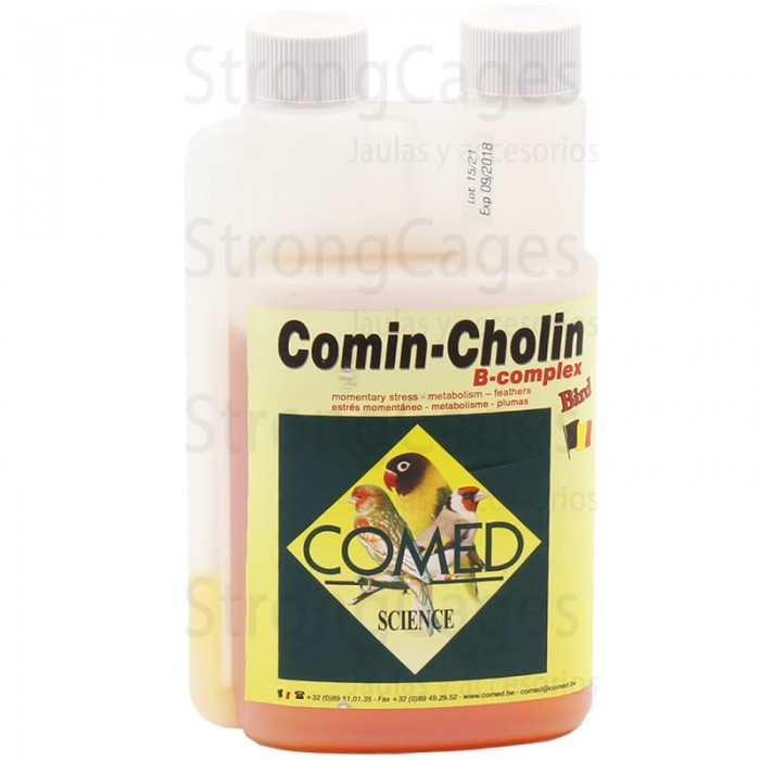 comin - cholin B complex bird Stress - metabolismo - cuidado del plumaje comin - cholin B complex bird Stress - metabolismo - cuidado del plumaje
