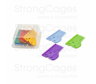 Canarios / Anillas de colores numeradas (100 unds)