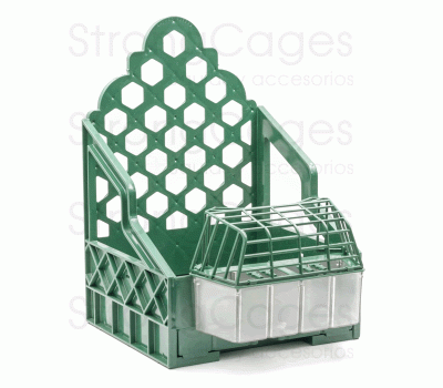 Casillero de plástico verde