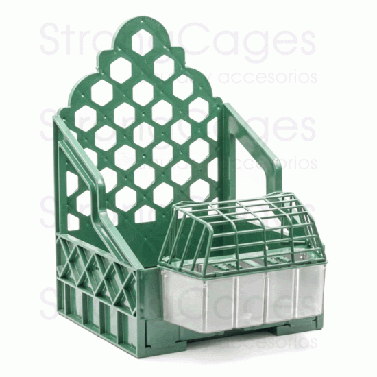 Casillero de plástico verde Casillero de plástico verde
