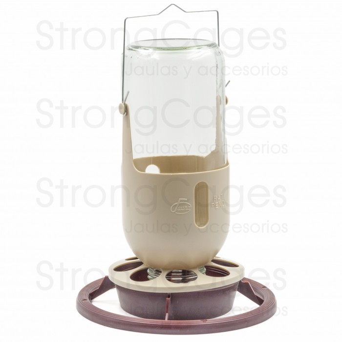 Comedero de cristal para colgar Comedero de cristal para colgar