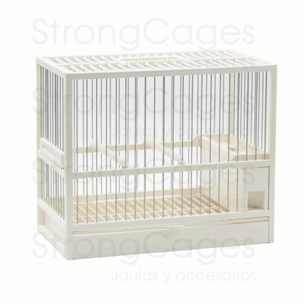 Jaula C-2 Blanca con rejilla Silvestrismo Cages and Accessories