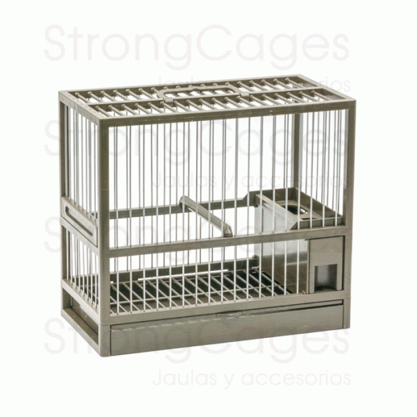 C - 1 Green cage with grid Silvestrismo Cages and Accessories