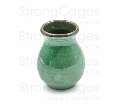 Olleta cerámica verde