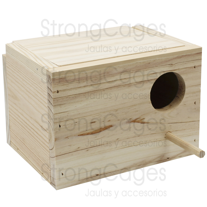 Wooden Nest Agaporni Horizontal Wooden Nest Agaporni Horizontal