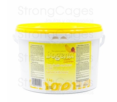 Bogena pasta de cría huevo, miel y zanahoria