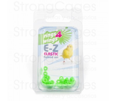Anilla elástica 3 mm - Verde (50 unds)