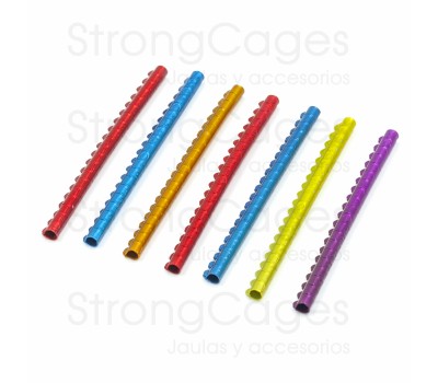 Canarios / Anilla metálica pájaros 3 mm tira 20 unid