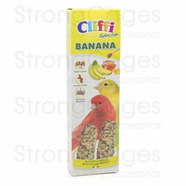 Canarios stick to banana and honey flavor Canarios stick to banana and honey flavor