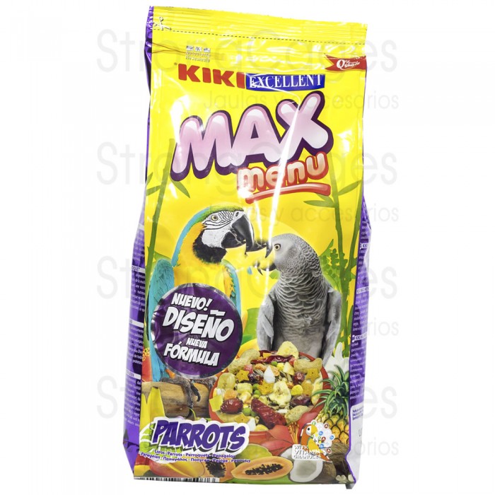 Kiki max menú loros y cotorras 800gr Kiki max menú loros y cotorras 800gr