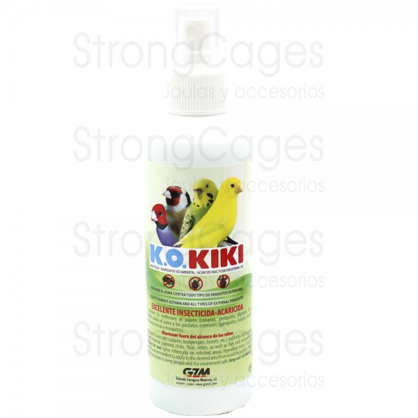 Kiki insecticida- antiparasitario para pájaros 200 mililitros Higiene 