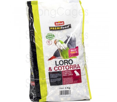Premifood loros y cotorras 15 kg