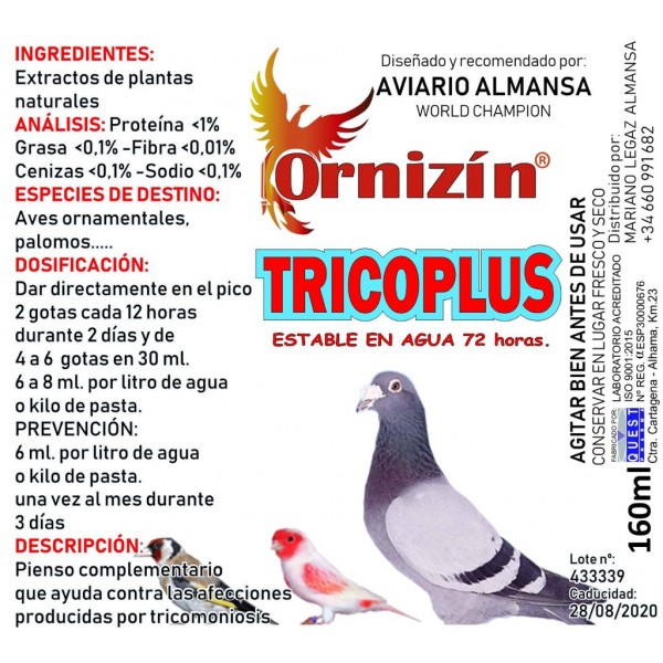 Ornizin tricoplus 160 ml Ornizin tricoplus 160 ml