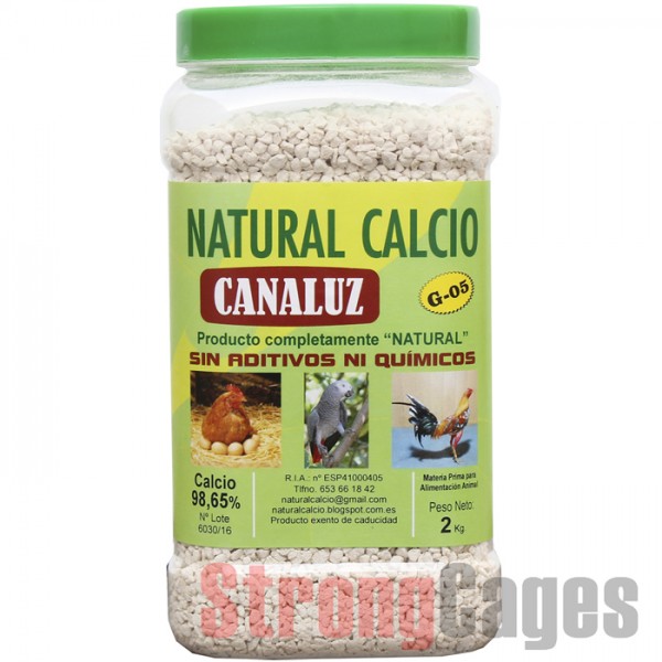 Calcio natural canaluz G-05 2 Kg Cales - Mineral Grit Calcio natural canaluz G-05 2 Kg Cales - Mineral Grit