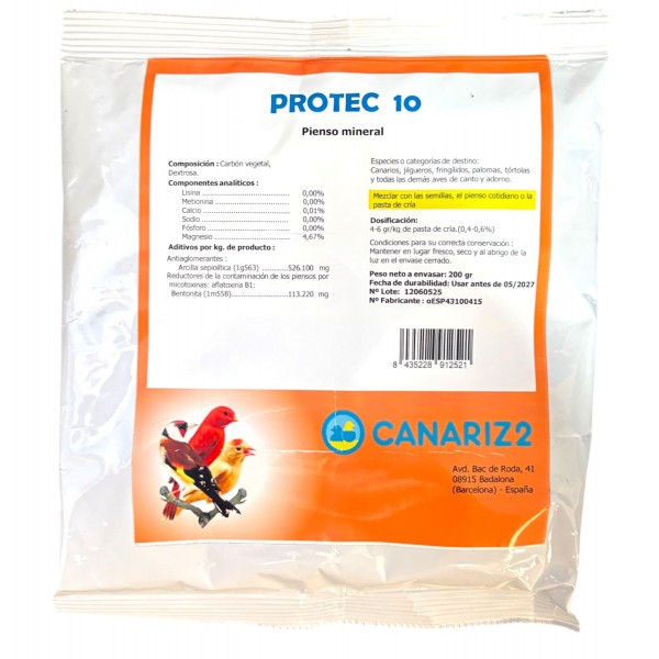 PROTEC-10/ Antifúngico y antibacteriano para aves PROTEC-10/ Antifúngico y antibacteriano para aves